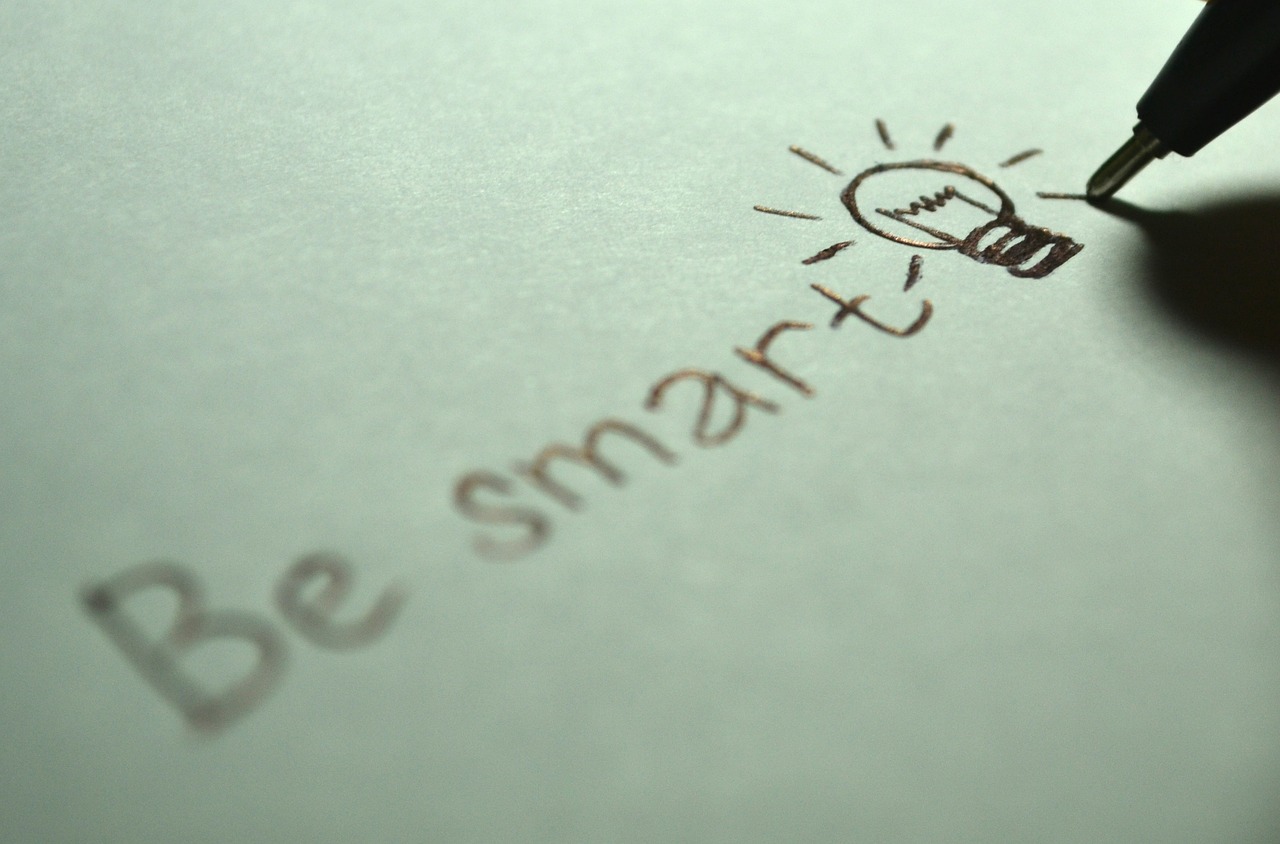 Be smart with a lit lightbulb.